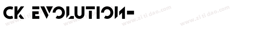 CK Evolution字体转换